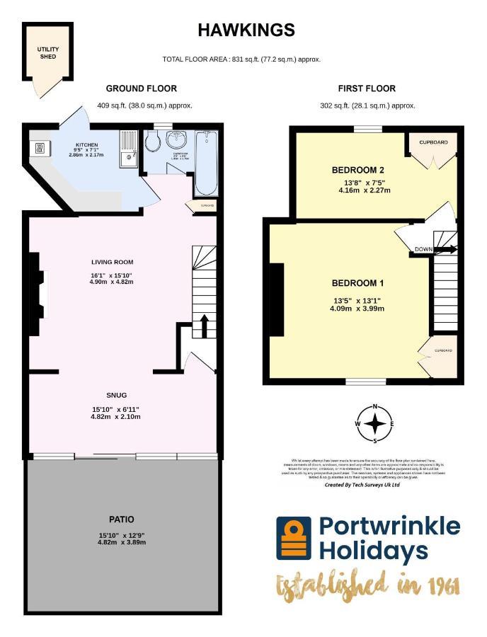 טורפוינט Hawkins Cottage With Hot Tub מראה חיצוני תמונה